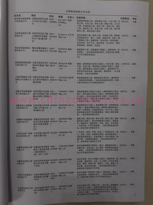 中國裝飾裝修企業(yè)黃頁可開展精準(zhǔn)營銷，電話營銷、郵件營銷、傳真營銷等等多管齊下，圓您銷售冠軍夢(mèng)